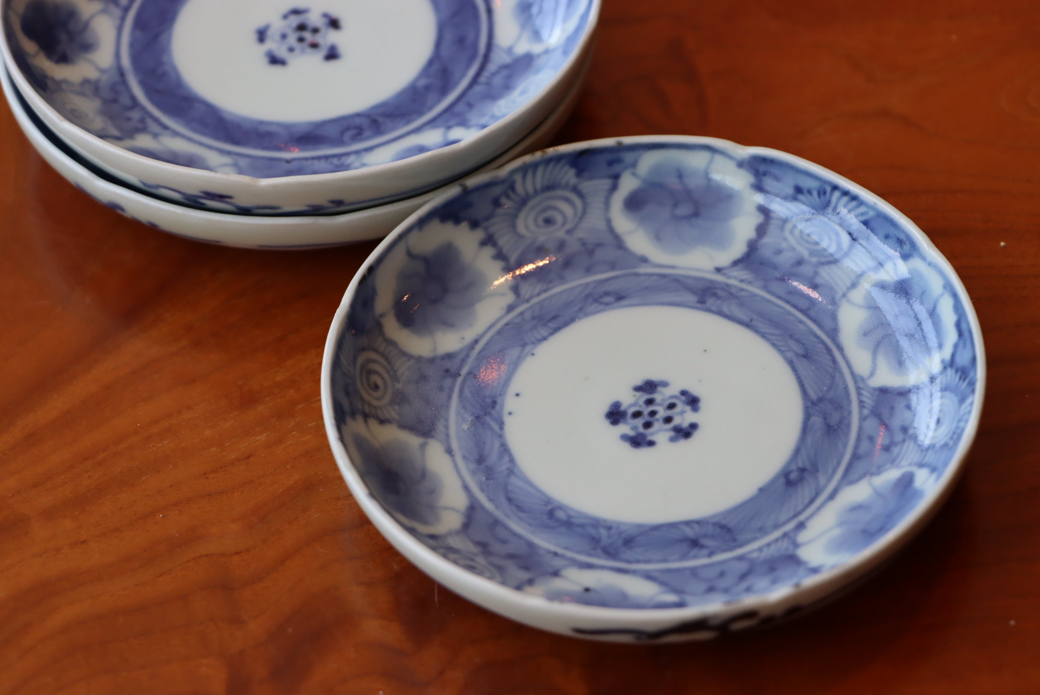 古伊万里 小皿 三枚 柿右衛門様式 小皿 3枚 古伊万里 染付