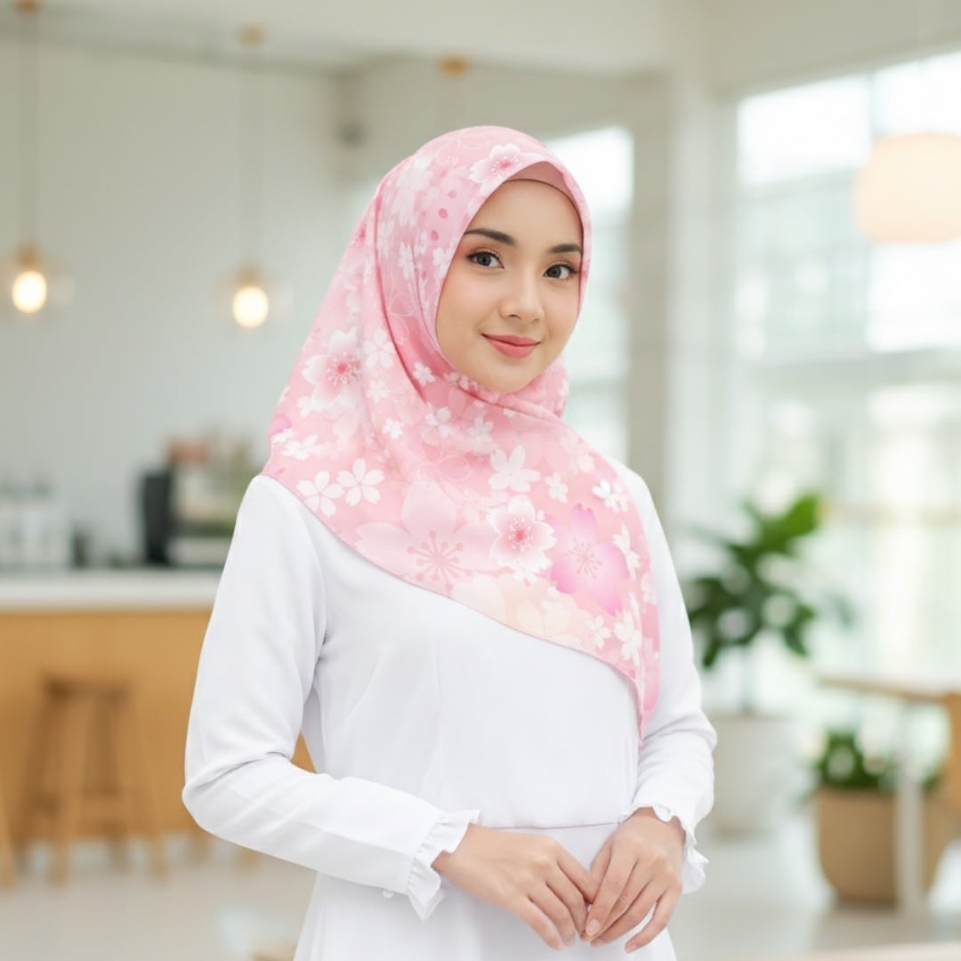 PINK】Sakura Hijab | Sakura Hijab