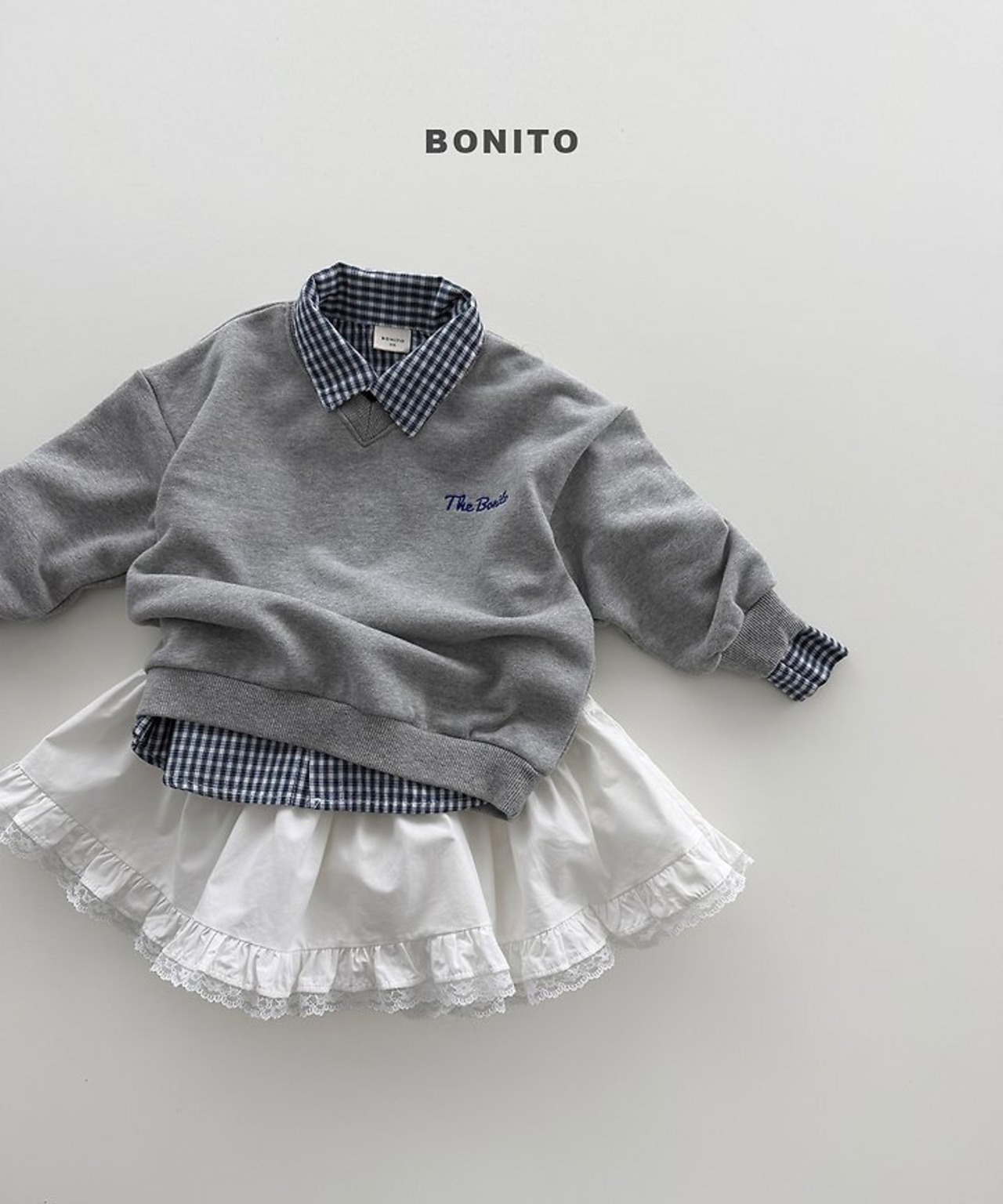 韓国子供服 / BONITO / 26Autumn / Vネックスウェット / 秋服 *12M~JM *