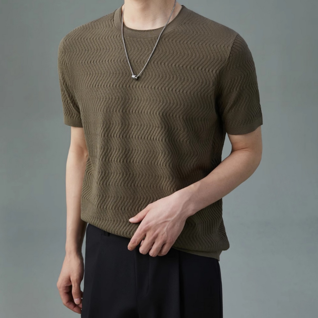 マルベリーシルキーフィットTシャツ　0629