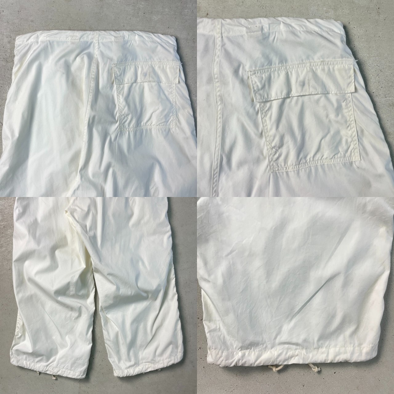 78年納品 70年代 U.S.ARMY 米軍実品 スノーカモ オーバーパンツ メンズ 