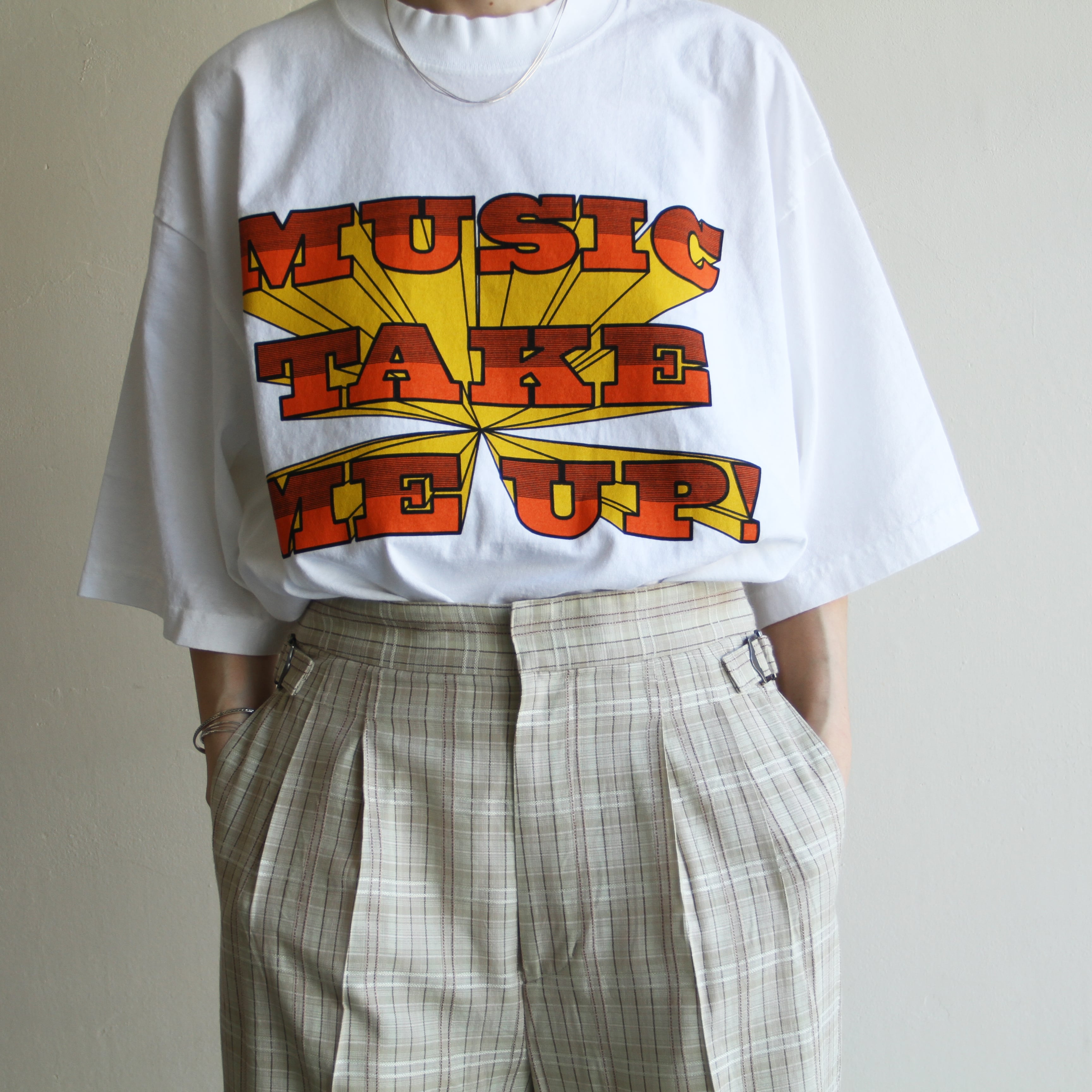 ISNESS MUSIC【 mens 】MUSIC TAKE ME UP t-shirt