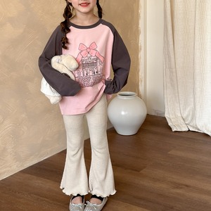 秋ストレッチレースフィットフレアパンツ