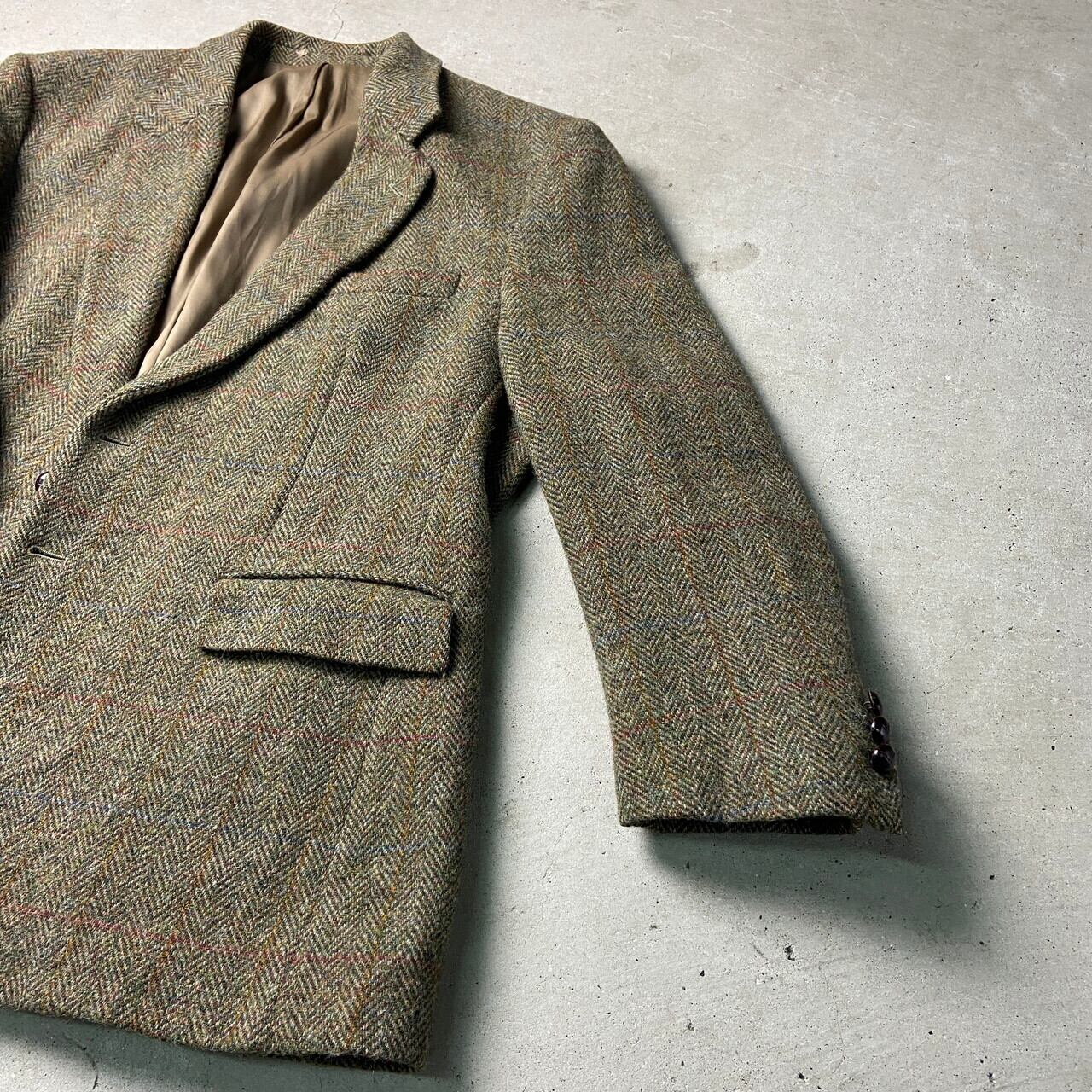 90年代〜 HARRIS TWEED ハリスツイード ウールテーラードジャケット