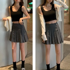 へそ出し ニット タンクトップ レディース 春夏秋 インナー トップス きれいめ 大人 かわいい 肌見せ おしゃれ カジュアル ショート丈 大人可愛い 大人女子