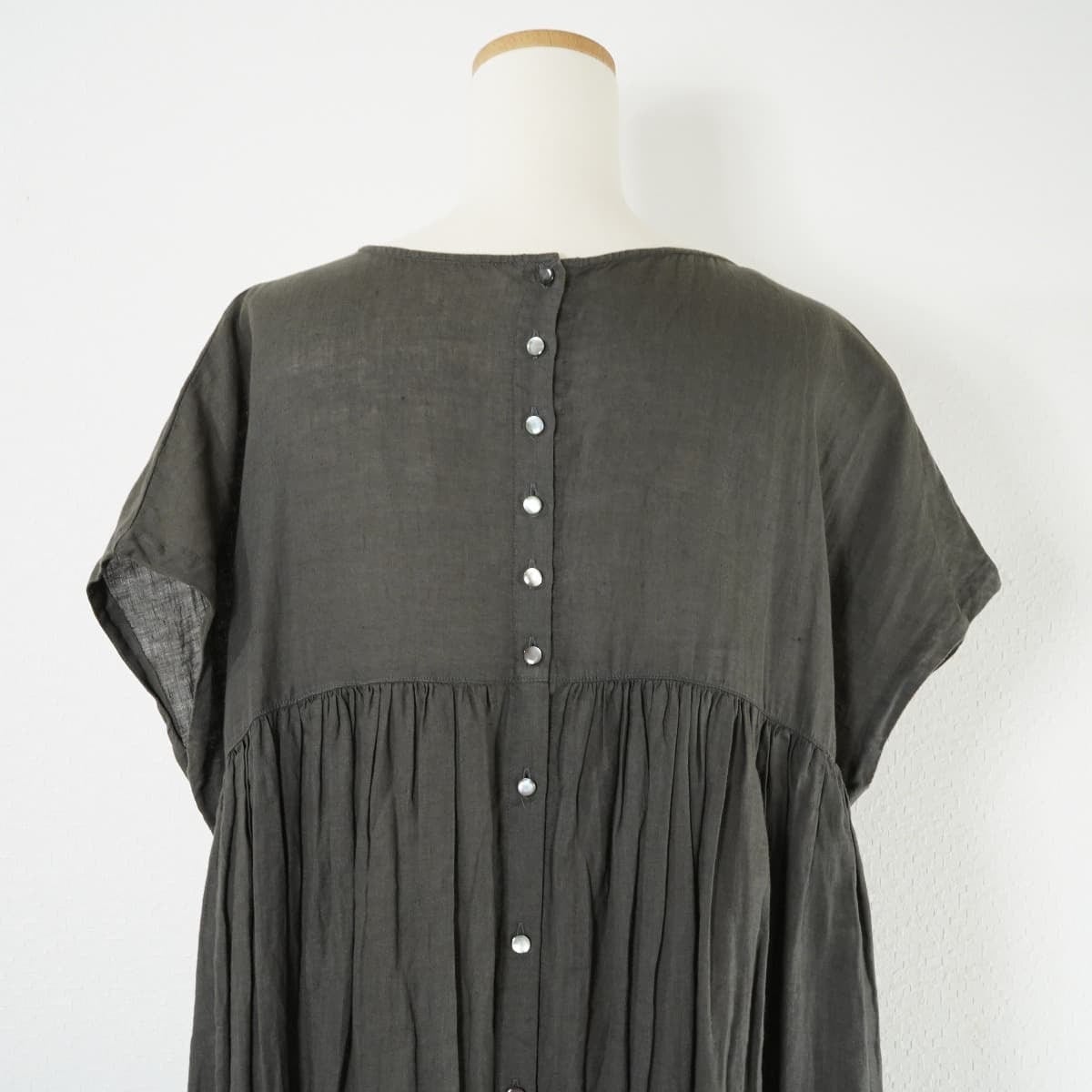 nest Robe ネストローブ リネン 2way ドレス ワンピース ギャザー  