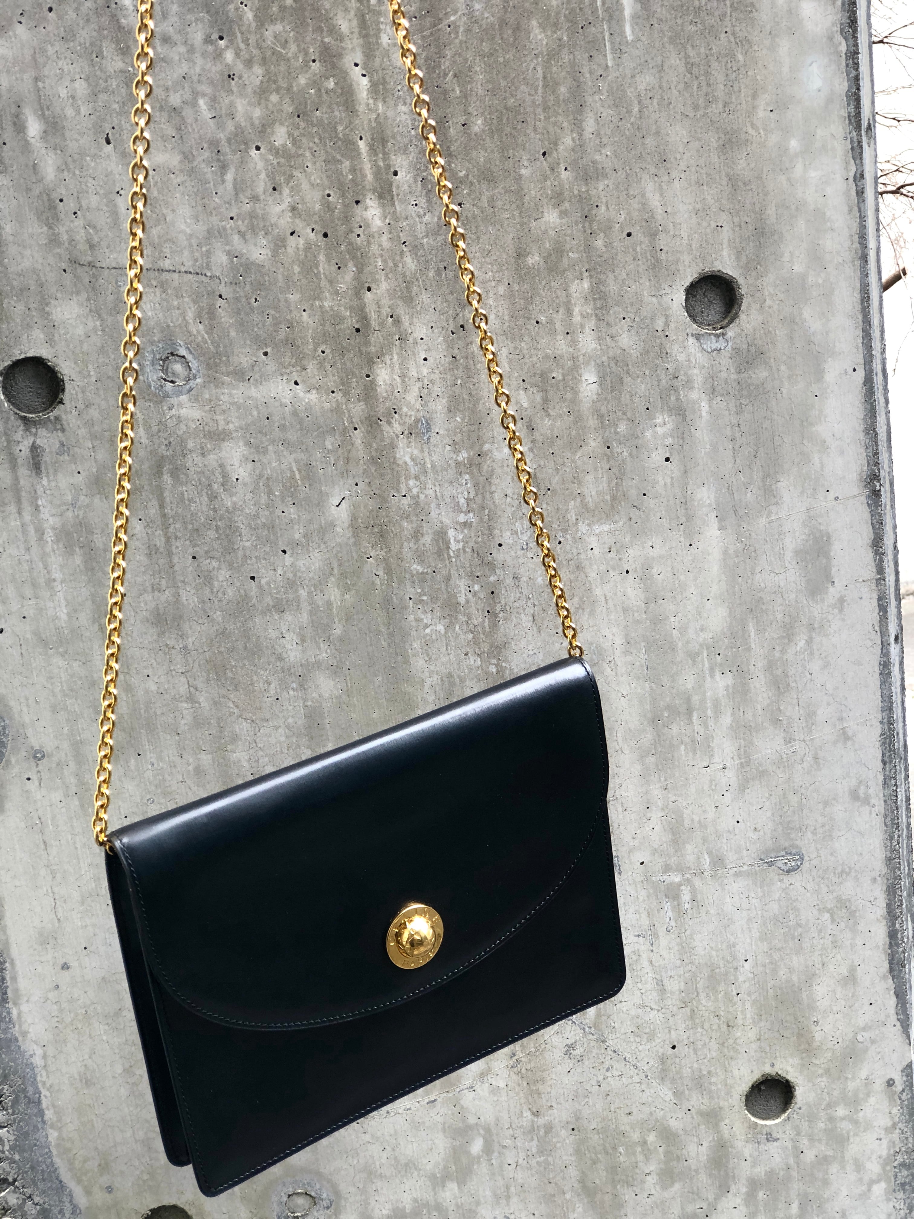 CELINE セリーヌ スターボール レザー チェーン ミニバッグ ショルダー