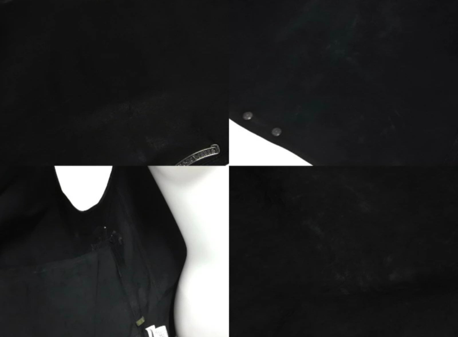 Chrome Hearts PAPAベスト　ダガージップクロスパッチMサイズ CHROME HEARTS Papa Leather Cross Patch Quilting Vest Size M クロム