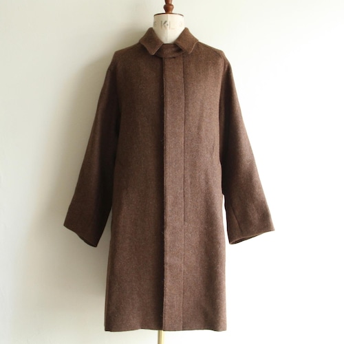 MAATEE&SONS【 mens 】natural alpaca 二重織 balmacaan coat