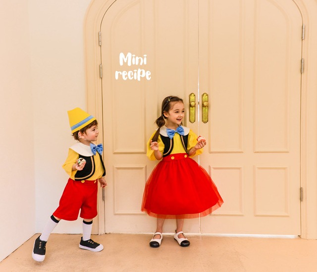 【即納】<mini recipe>  Pinocchio girl dress