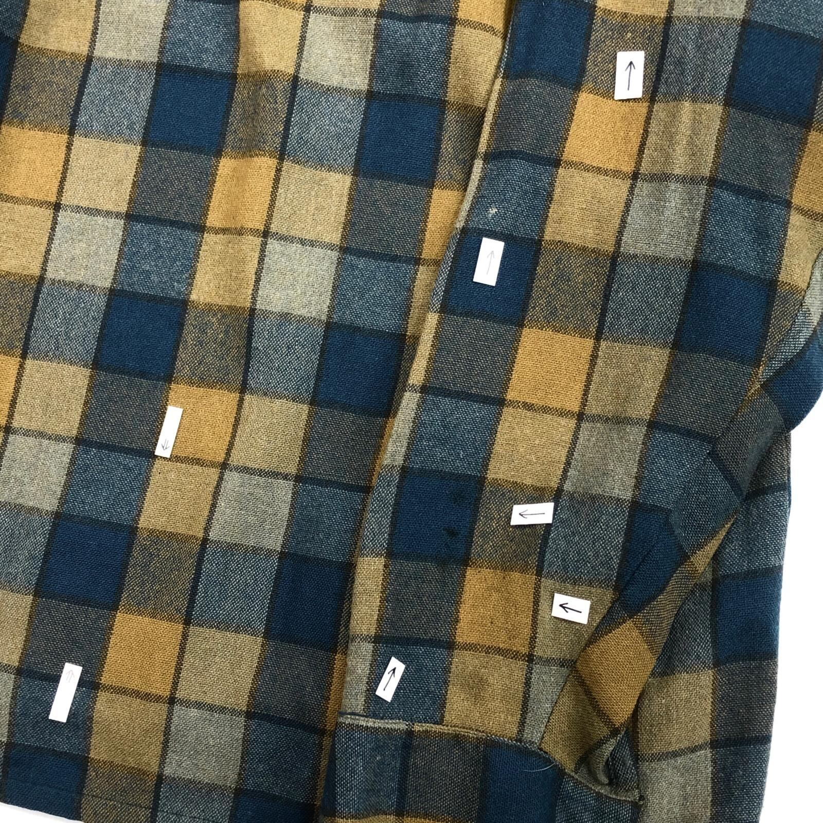 McGREGOR マクレガー 60- 70年代 チェック ウールシャツ XL 表記 タグ