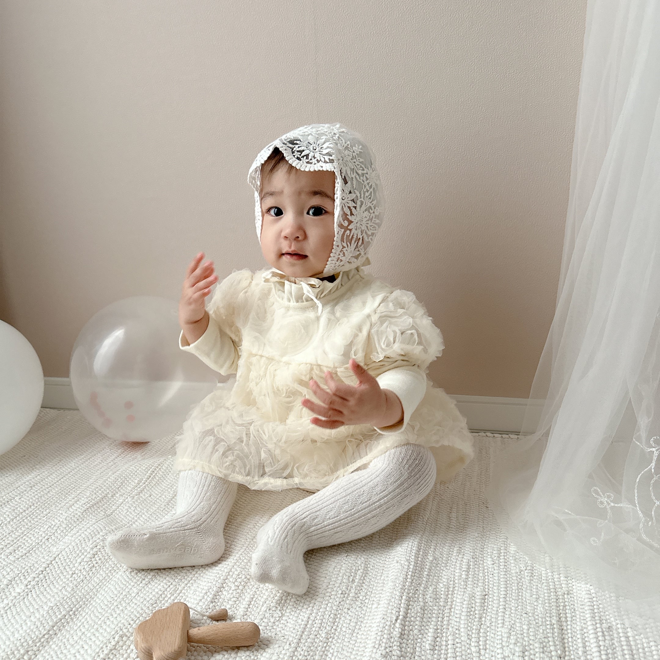 OREN Blossom Rose Suit チュール　ロンパース　Mサイズ OREN Blossom Rose Suit チュール ロンパース Mサイズ ベビー