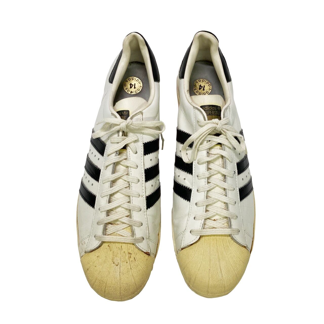 70`s adidas SUPERSTAR フランス製 金ベロ スーパースター SIZE 14 | fovos