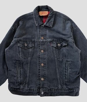 -Levi's- Vintage 80s M 70417 Black Denim Jacket made in USA