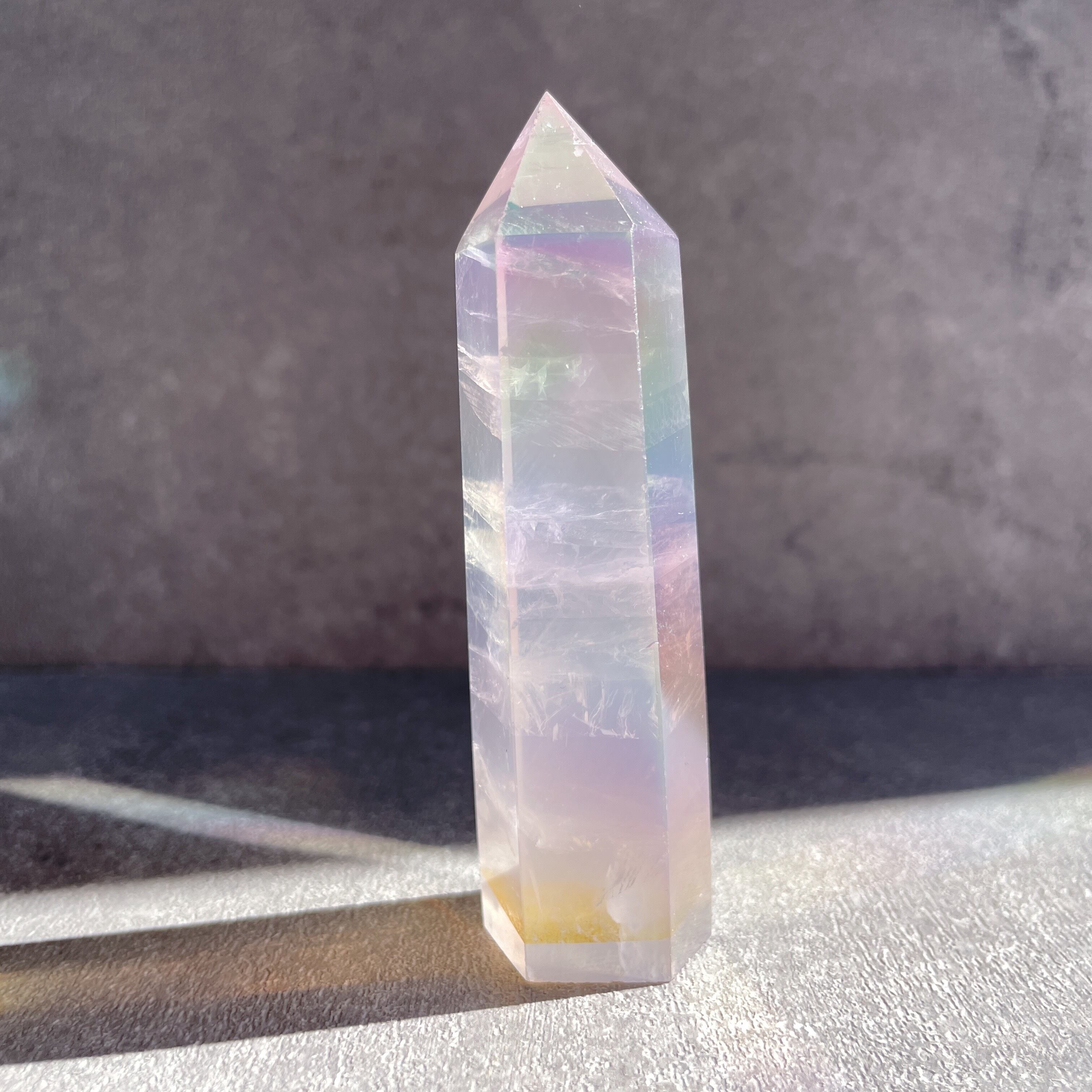 エンジェルオーラローズクォーツ タワー 40✧Angel Aura Rose quartz✧天然石・パワーストーン