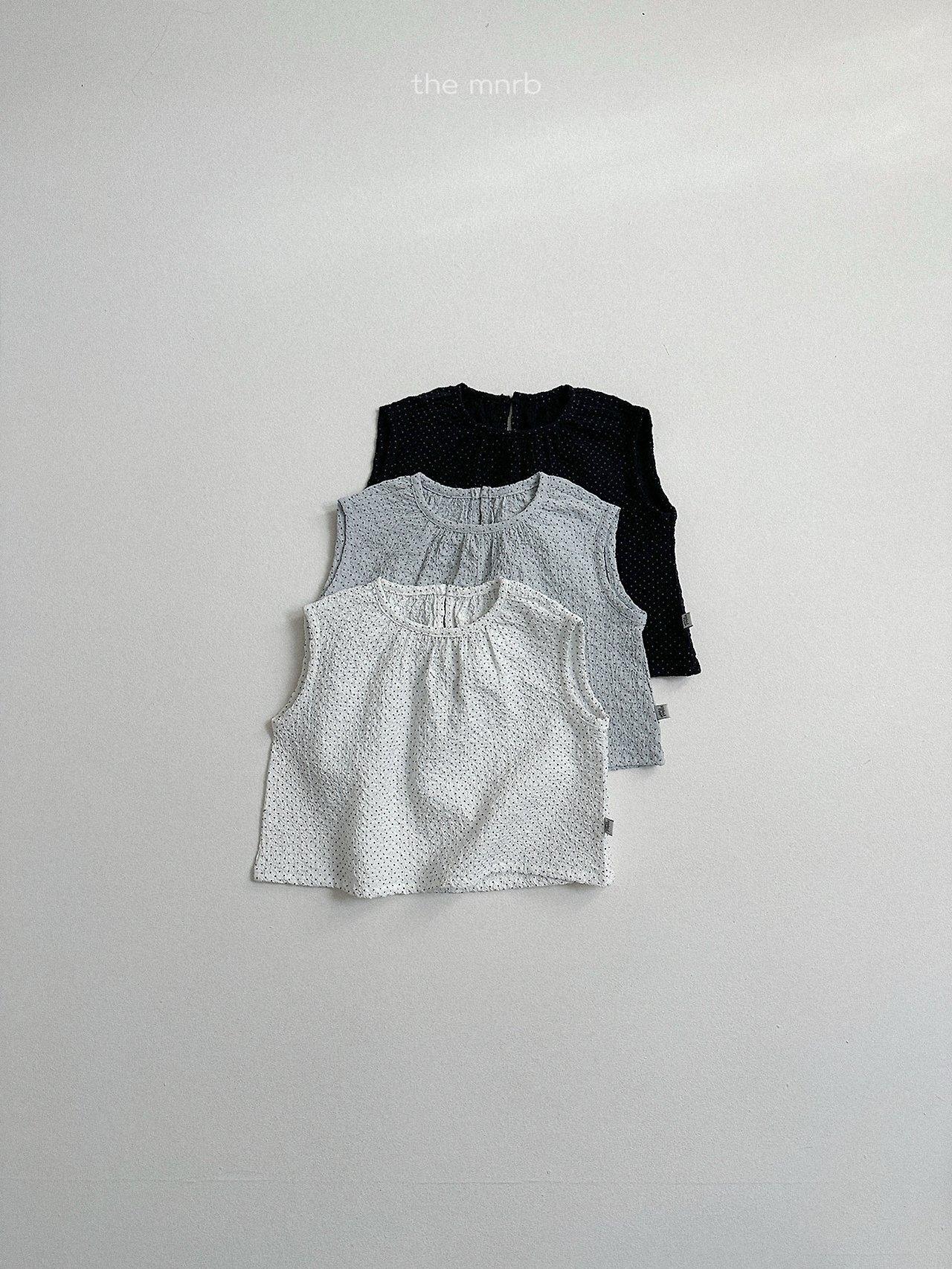 【取寄/韓国直送】minirobe 26/SM ドットマーブルブラウス｜夏服｜韓国子供服
