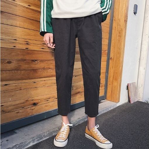 全3色 パンツ ゆったり ウエストゴム 無地 シンプル ラフ