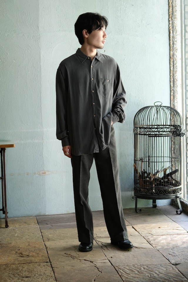 Utah/ "Tommy Bahama" long sleeve silk shirt