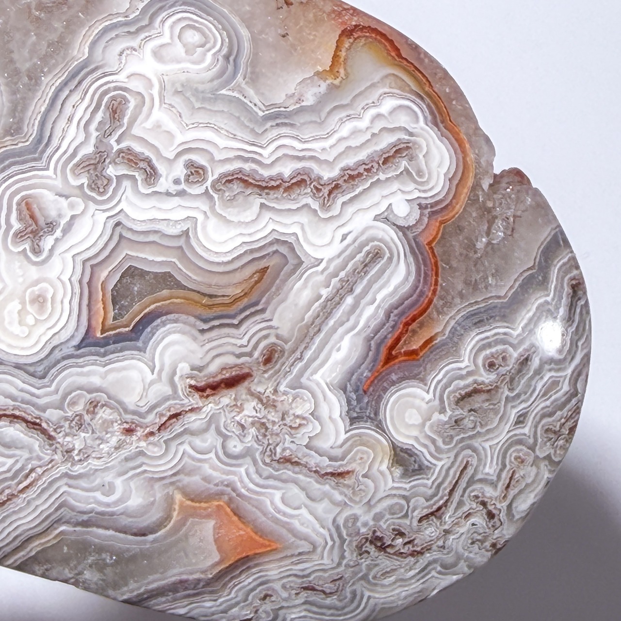 ホワイトメキシコアゲート01 パーム ＊ Agate ＊ 天然石