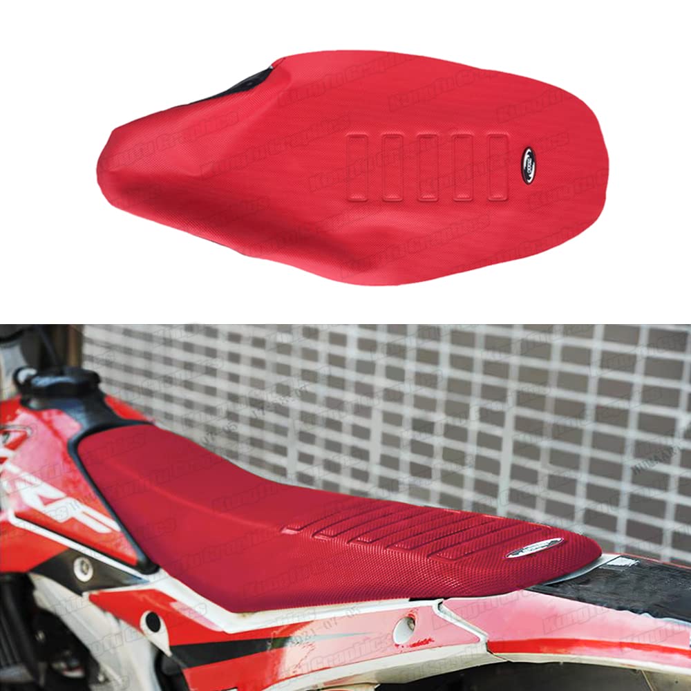 オフロード モトクロス バイク シート クッション カバー 、YAMAHA SUZUKI ZONGSHENに適し、レッド