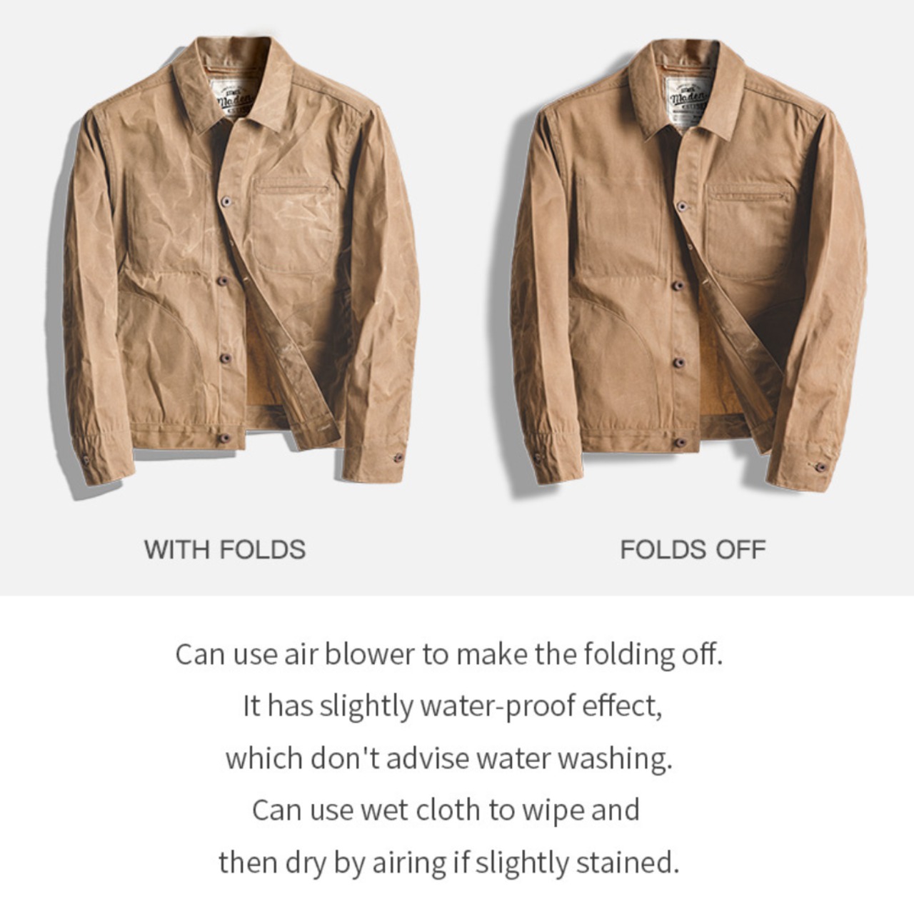 Khaki Canvas Oil Wax Jacket / カーキ キャンバス オイルド ジャケット