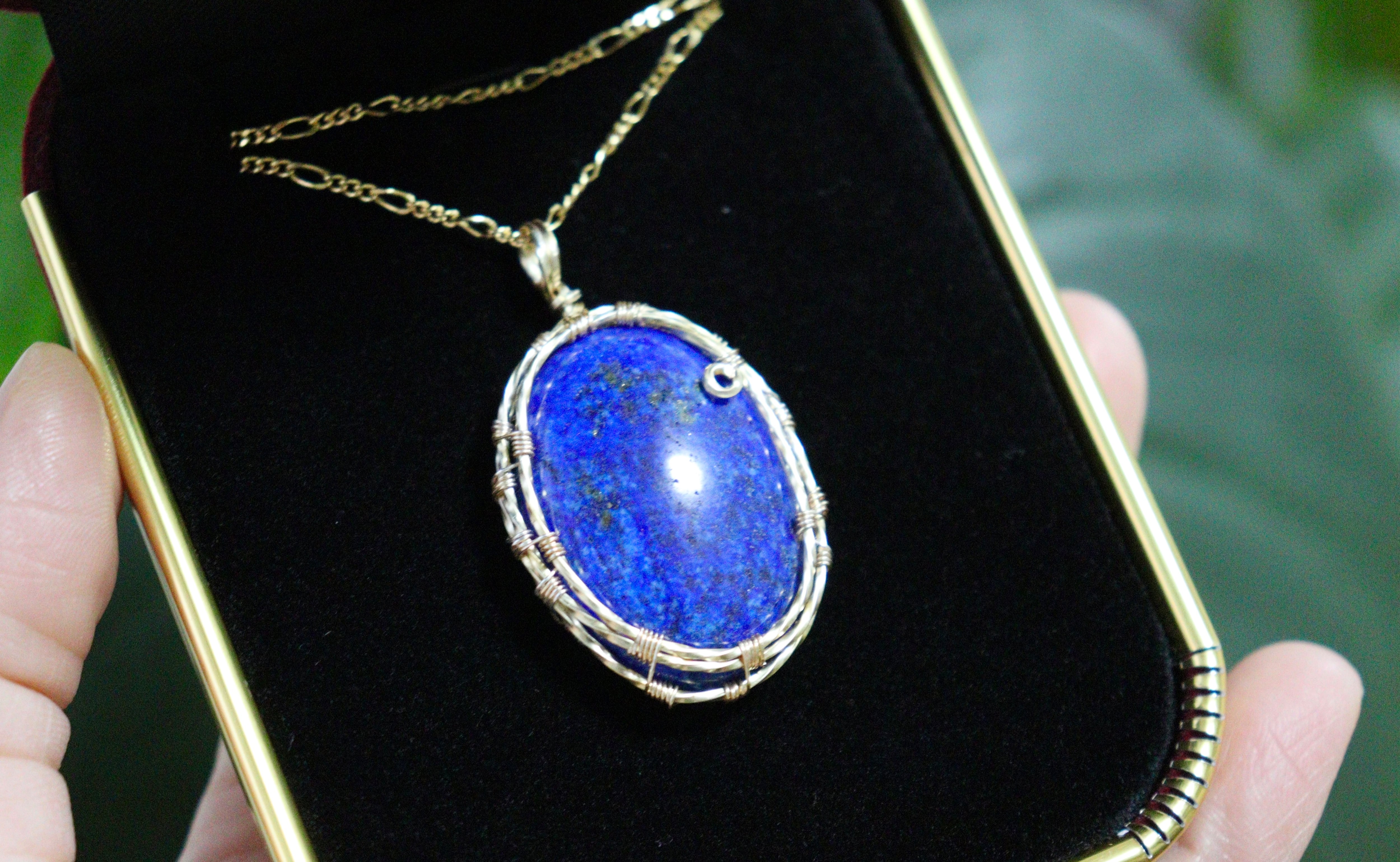 アンダラクリスタル︎︎⟡ワイヤージュエリーネックレス︎︎⟡ミルキーパープル ペンダント ミルキーピンクパープルアンダラクリスタルのワイヤージュエリー