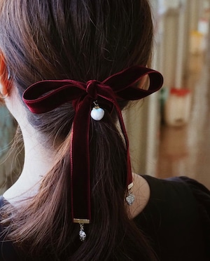 ハートの女王　ベロアチョーカー＆ヘアリボン