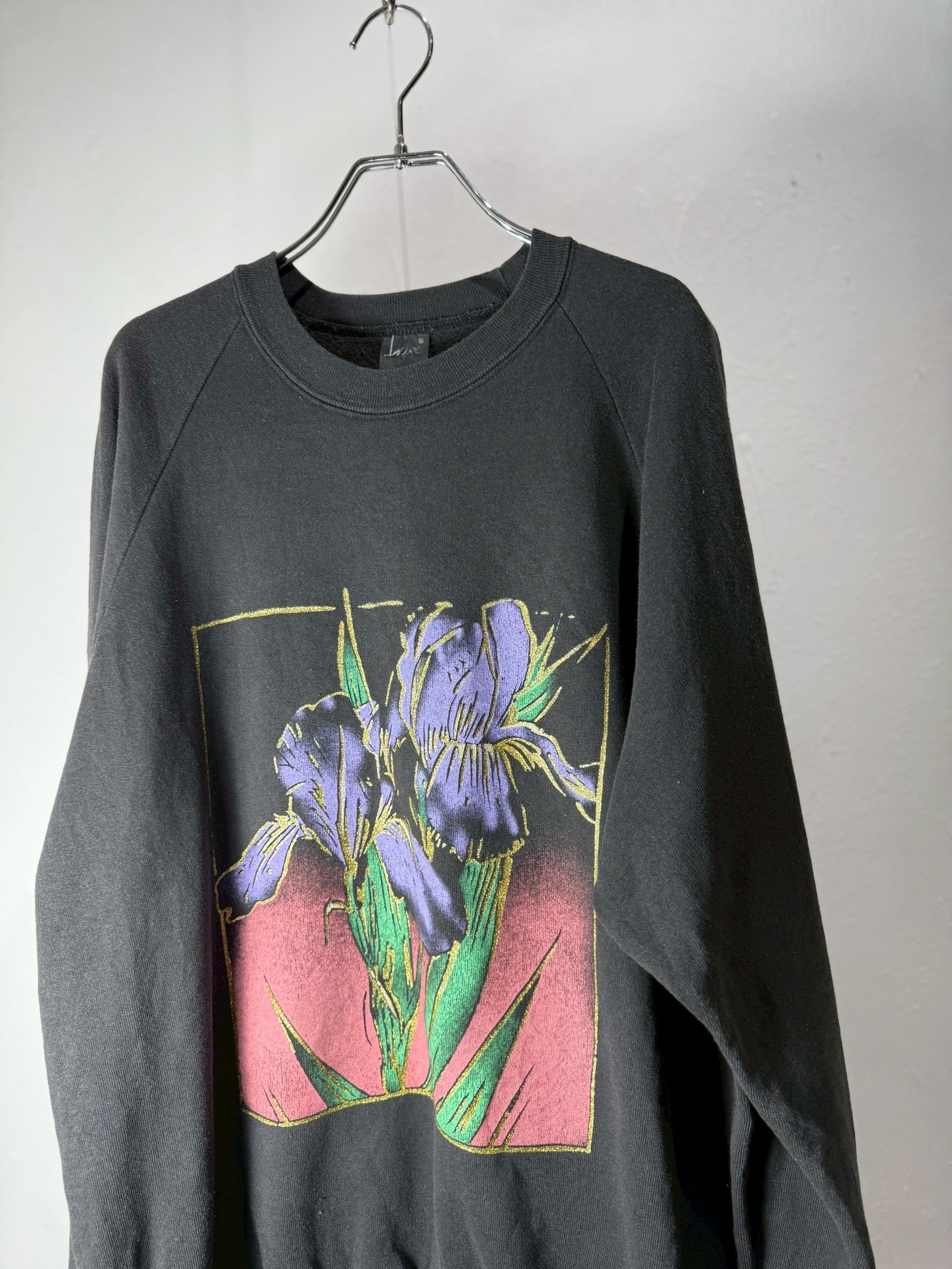 80~90’s “Iris Botanical Art” Sweat shirt