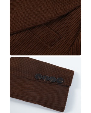 ロングコーデュロイコート A0705