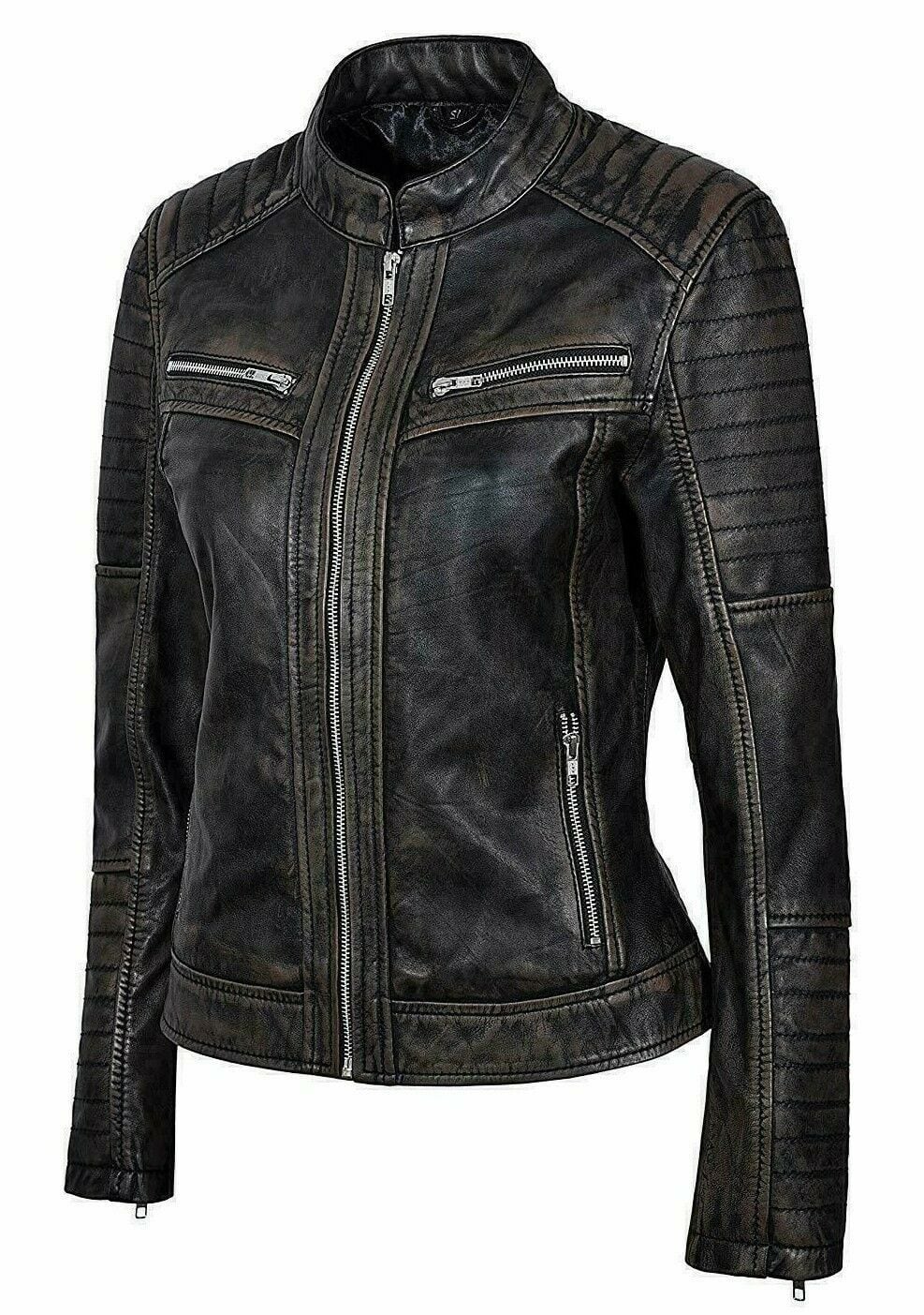 本羊革 ライダーバイカージャケットレザーコート Sheep Leather Rider