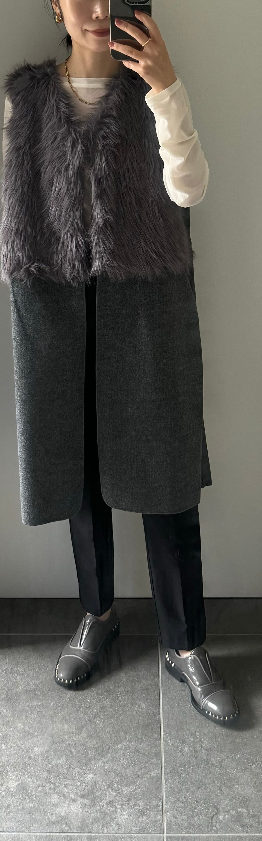 定価10万 フレンチモヘアコート Bilitis dix-sept ans定価10万