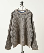 many men many mind Mesh Jacquard Knit Pullover (BEG) M2621031
