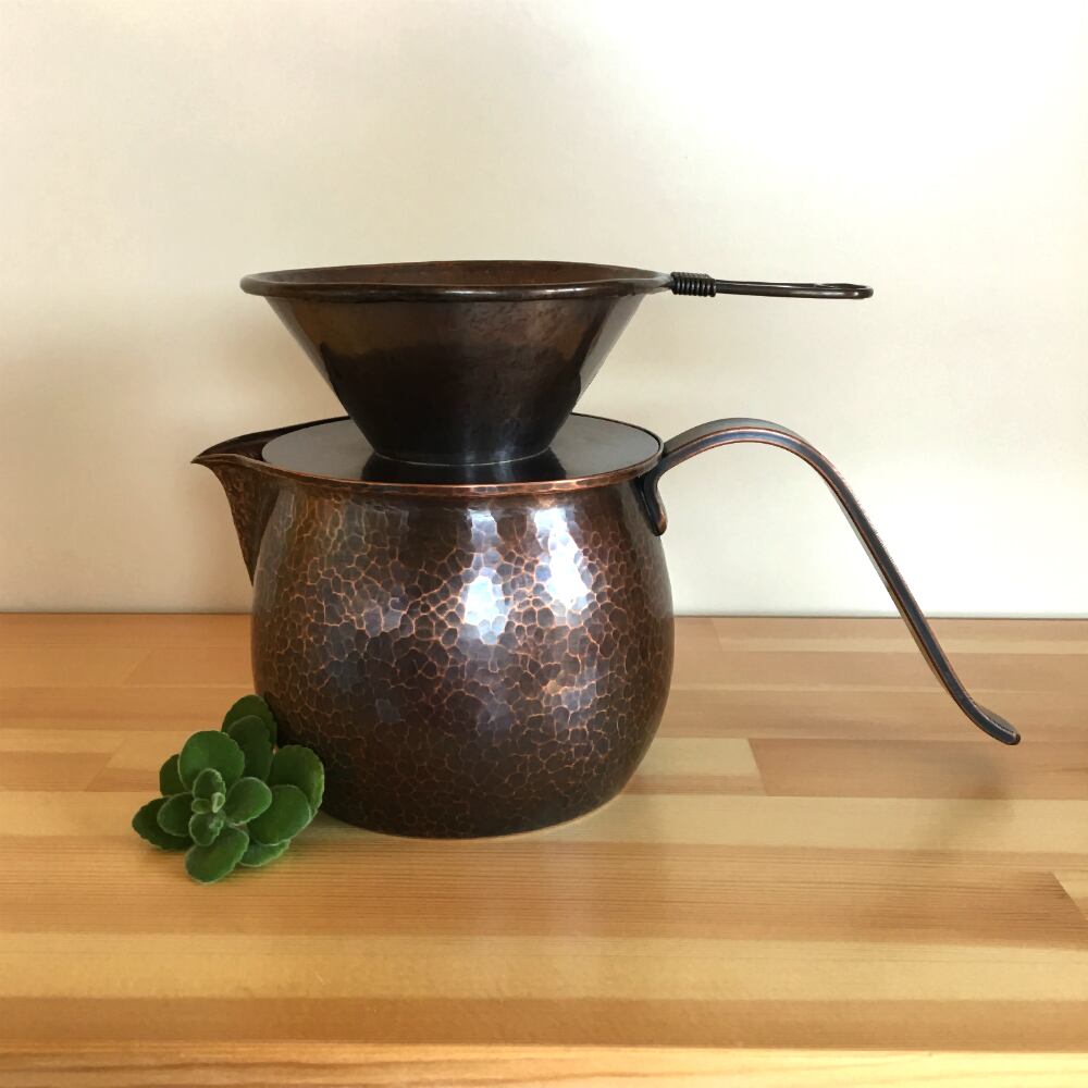 銅製 コーヒードリッパー・サーバーセット | 銅工芸 ブリキや彰三