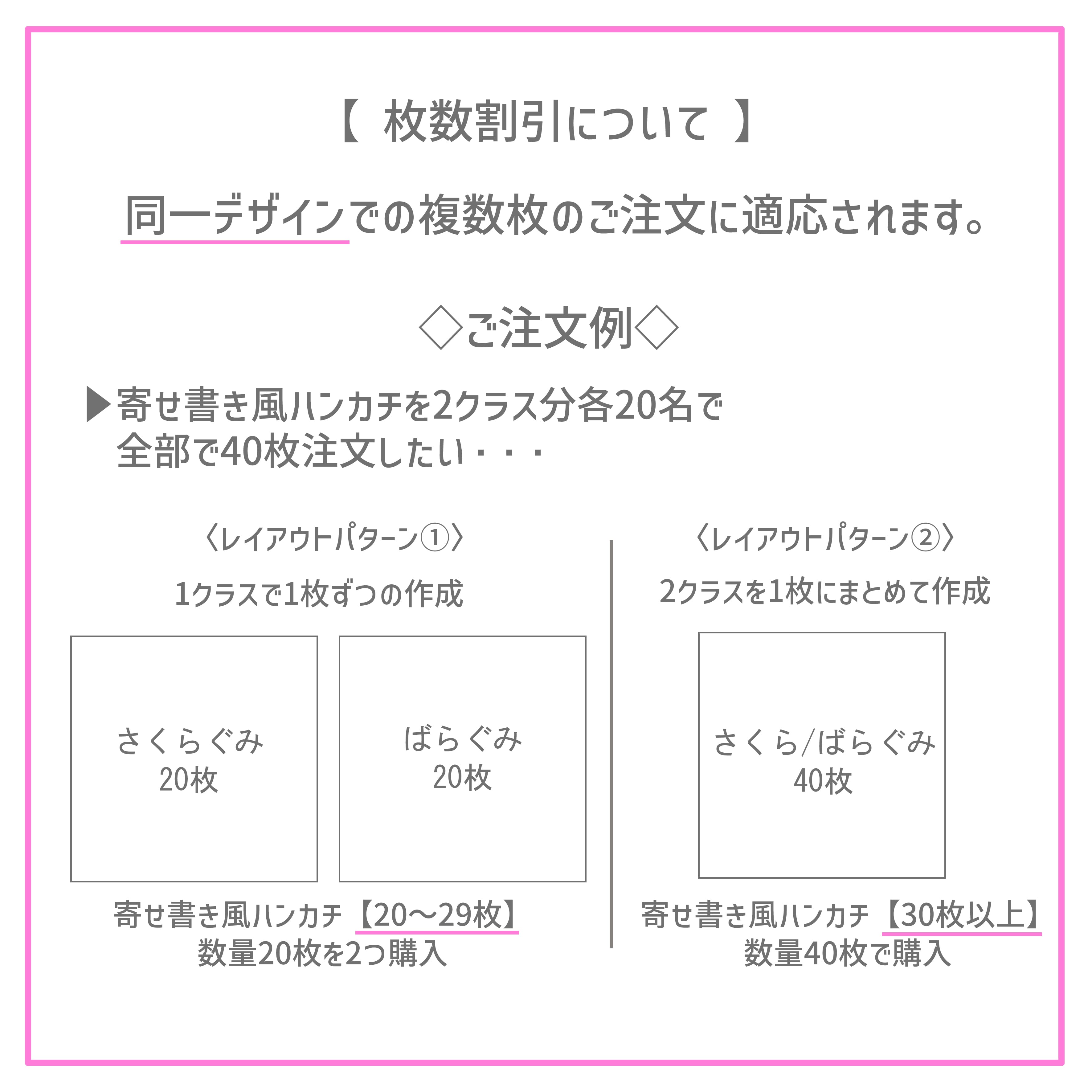 『むあ様』専用ページ 寄せ書き風タオルハンカチ L【2～9枚】 | rumia