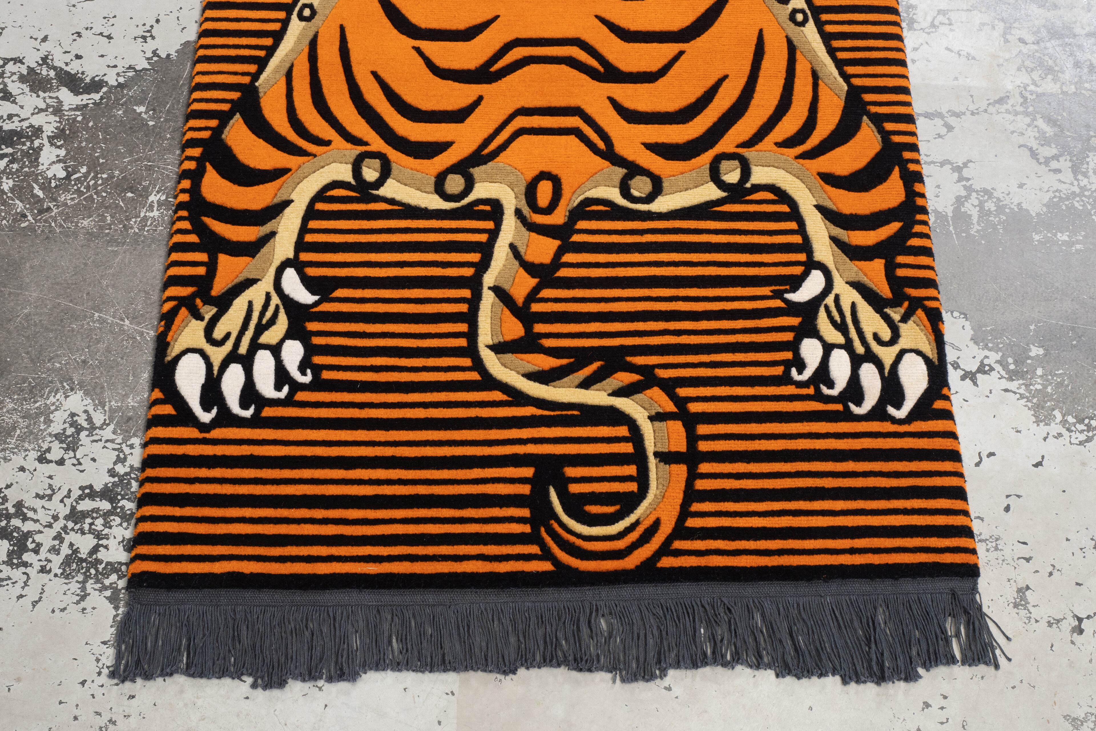 Tibetan Tiger Rug 《Mサイズ•ウール093》チベタンタイガーラグ