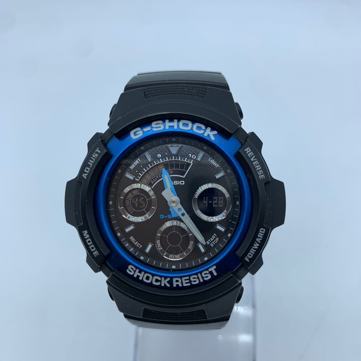 CASIO カシオ G-SHOCK ジーショック AW-591 腕時計 アナログ 青 黒