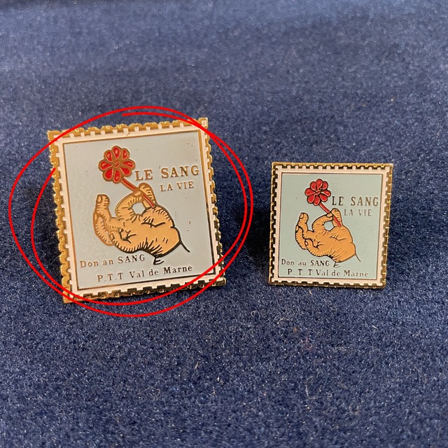 フランス切手（献血）モチーフ・PIN