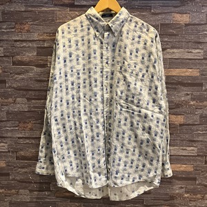CHAPS RALPH LAUREN カスリ B.D SHIRT 1990'S OLD