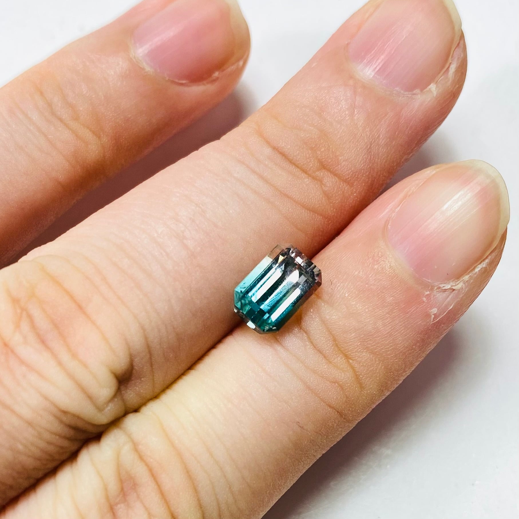 南国カラーのバイカラートルマリン