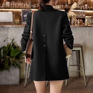 テーラード ジャケット レディース 韓国 春 秋 アウター バックスリット 通勤 通学 きれいめ シンプル 大人 カジュアル オフィス ビジネス 入学式 卒業式 フォーマル 学校行事 無地 スーツ 大人可愛い 大人女子