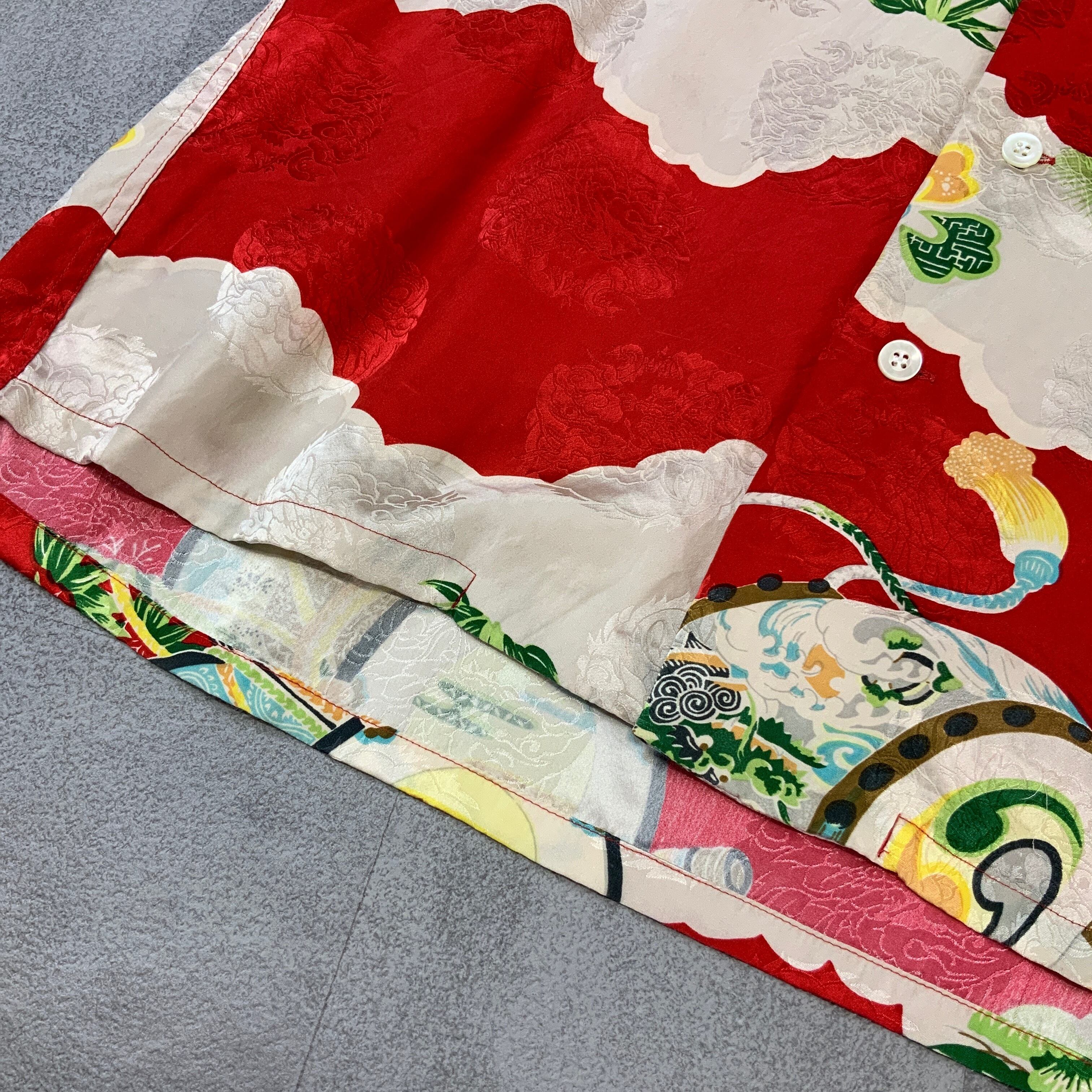 高級シルク100％】美品 SUN SURF 和柄 鷹 総柄 アロハシャツ | 古着屋 MOU