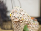 シェル細工　ハイヒール（ラメ落ちあり） 画像8