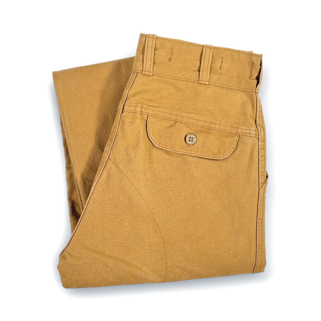 80s エルエルビーン 美品 ヴィンテージ ハンティングパンツ ダブルニー ブラウンダック L.L.BEAN サイズW30相当 古着 EZ0837