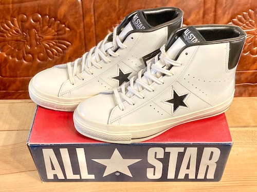 converse（コンバース） ONE STAR（ワンスター）ハイカット レザー 7.5 26cm 白/黒 238