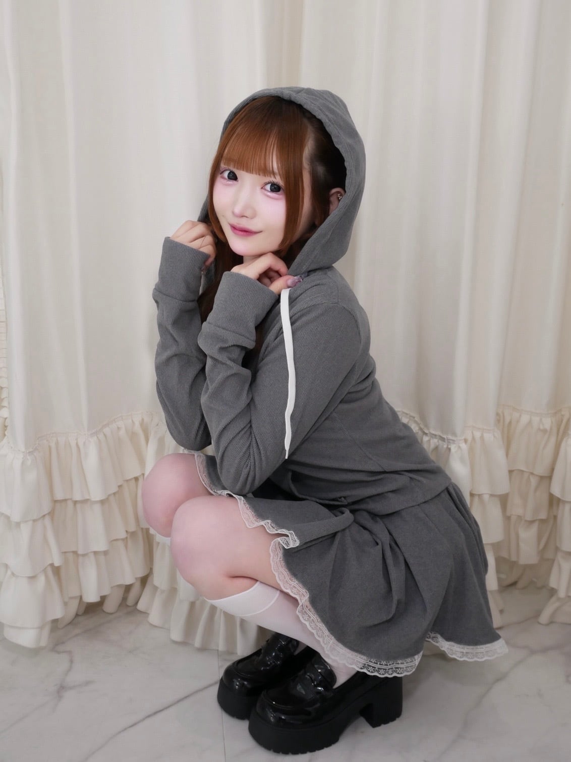 lace hoodie set up