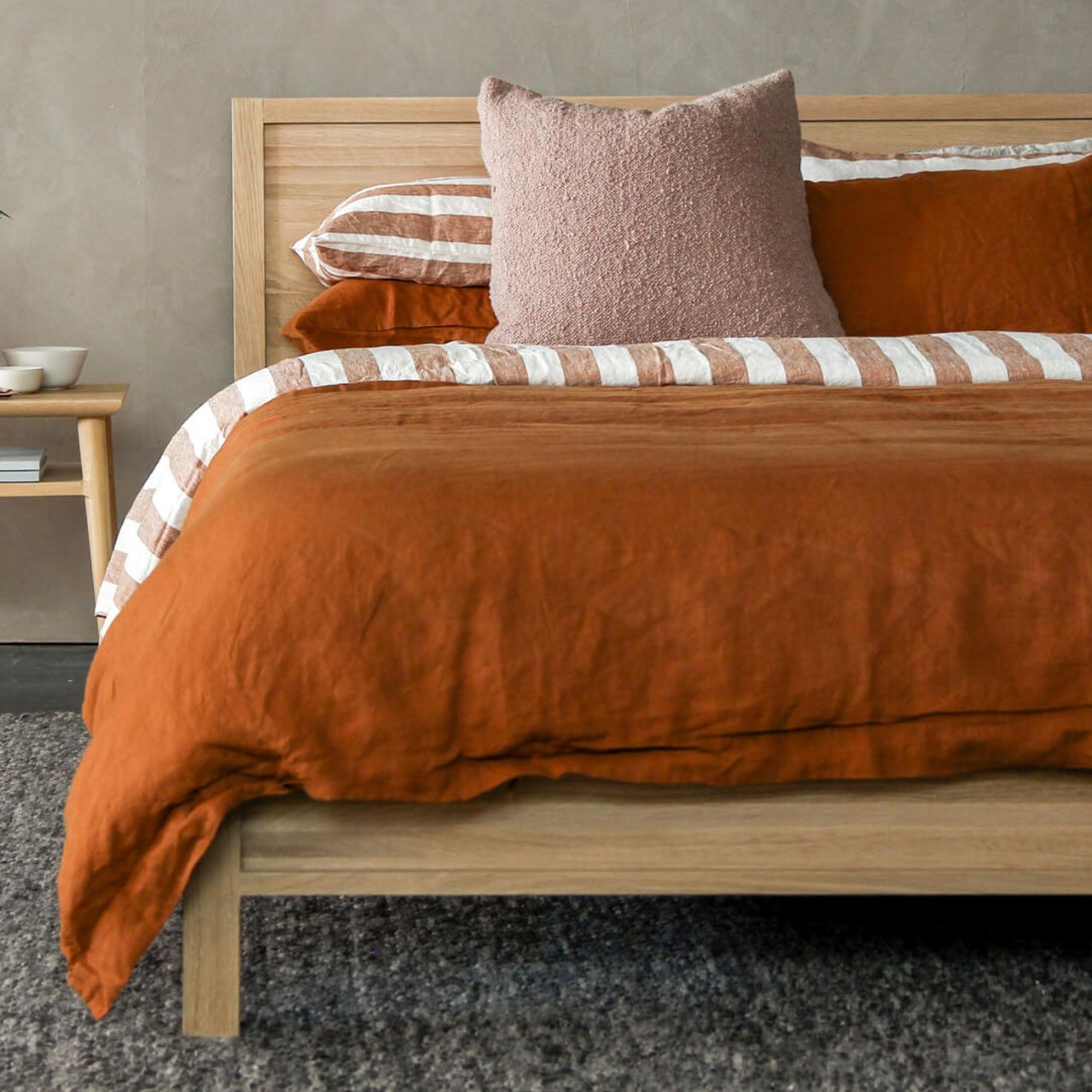 ベッドフレーム ダブル(ナチュラル)BED-03