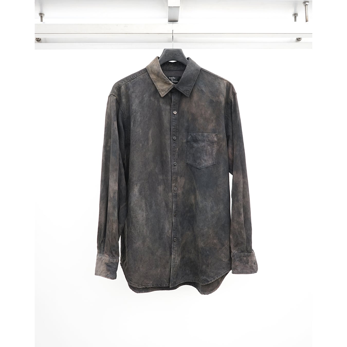 helk SEE-THROUGH SWITCHING SHIRT  へルク CAMISETA CINZA - FRIENDS HELP FRIENDS TO USE LINUX - LOLJA