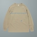 【LOUNGE LIZARDS】HAND PRINT L/S TEE (BEIGE)