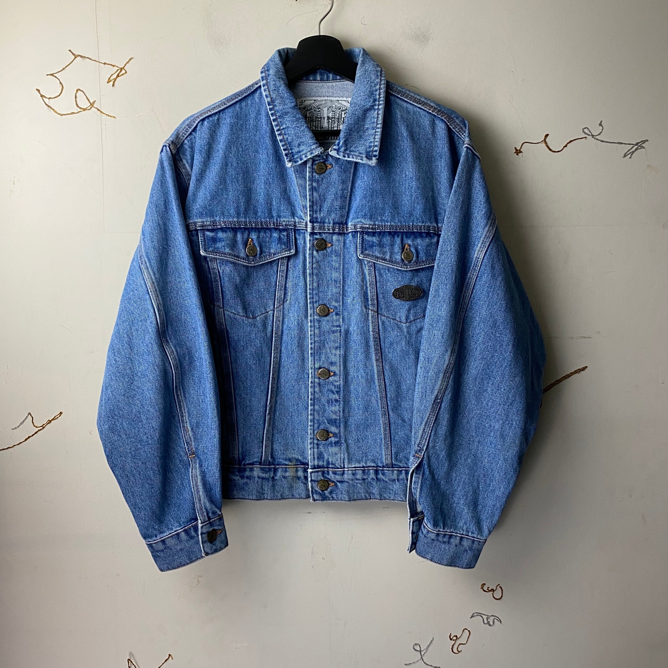 GIANFRANCO FERRE badge design denim jacket | NOIR ONLINE