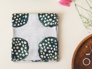 yukino textile cotton100% ハンカチ「bouquet」　made in japan